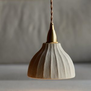 輪花吊燈-顆粒白 E14 直徑14