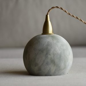 球型吊燈-綠白 E14 直徑14