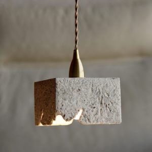 四方吊燈-石質白 E14 直徑14