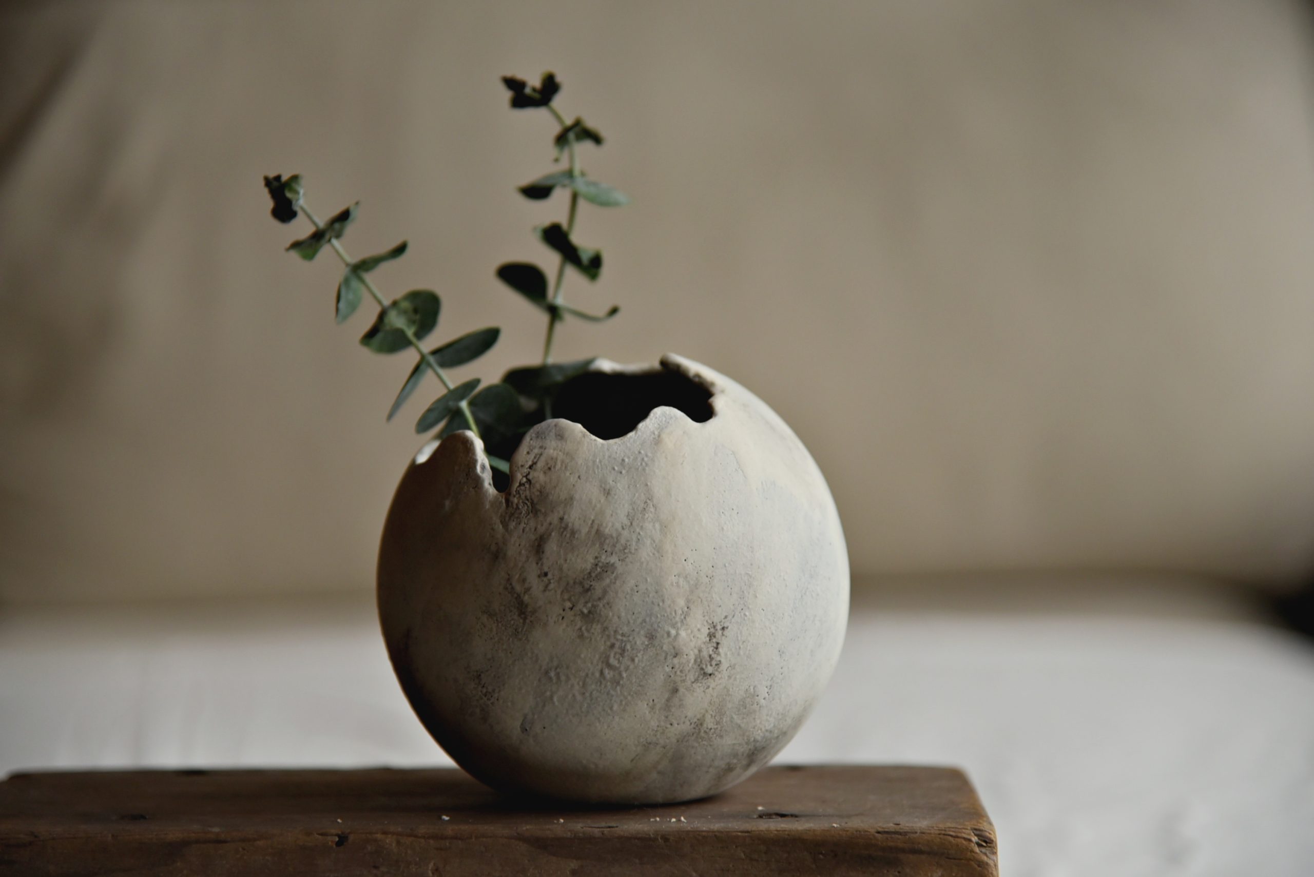 球型花器-墨白 12cm:圖片 5